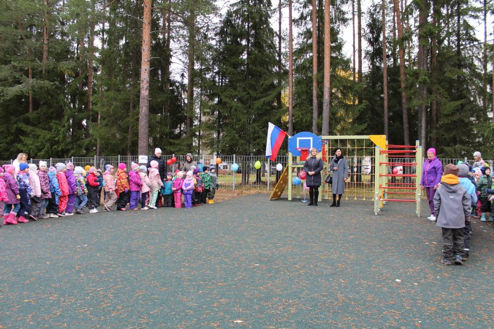 Открытие новой спортивной детской площадки